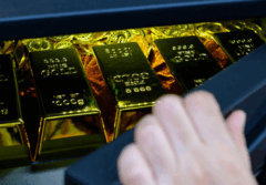 Gold bars in safe
